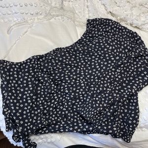 one shoulder American eagle top